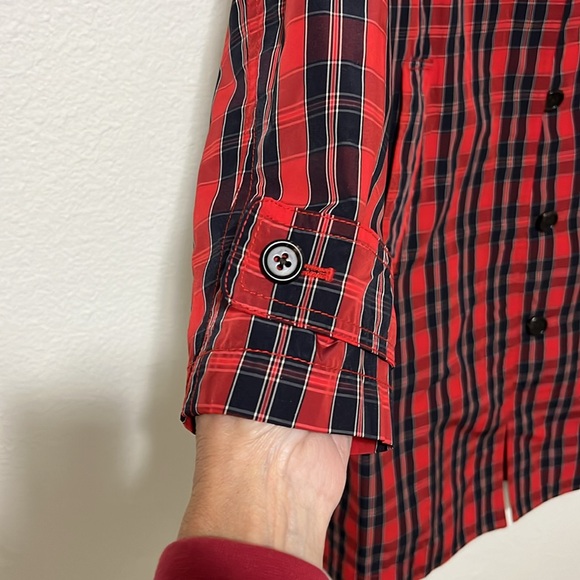 J Crew plaid trench coat - Picture 3 of 8